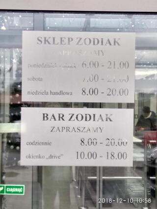 zodiak białystok menu|Bar Zodiak